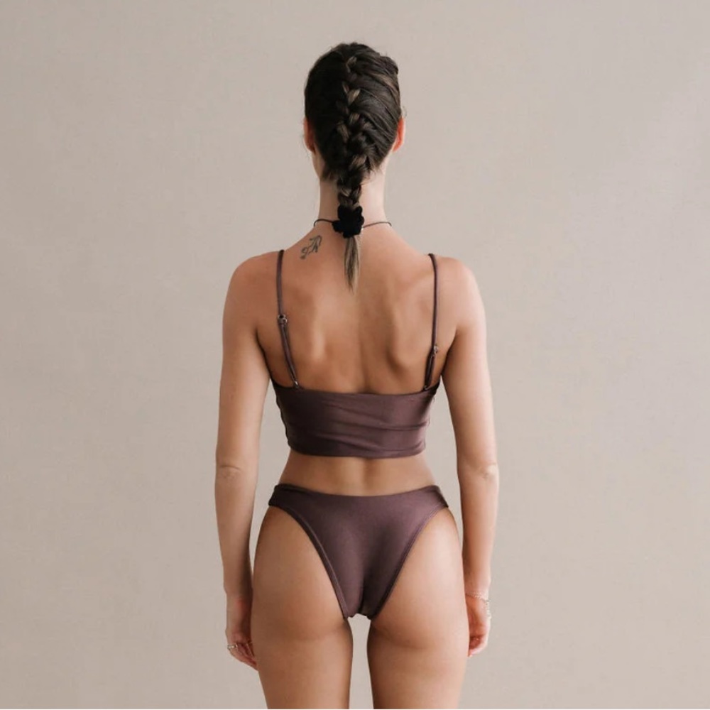 THEO CHEEKY SWIM BOTTOM - ESPRESSO nolla swim